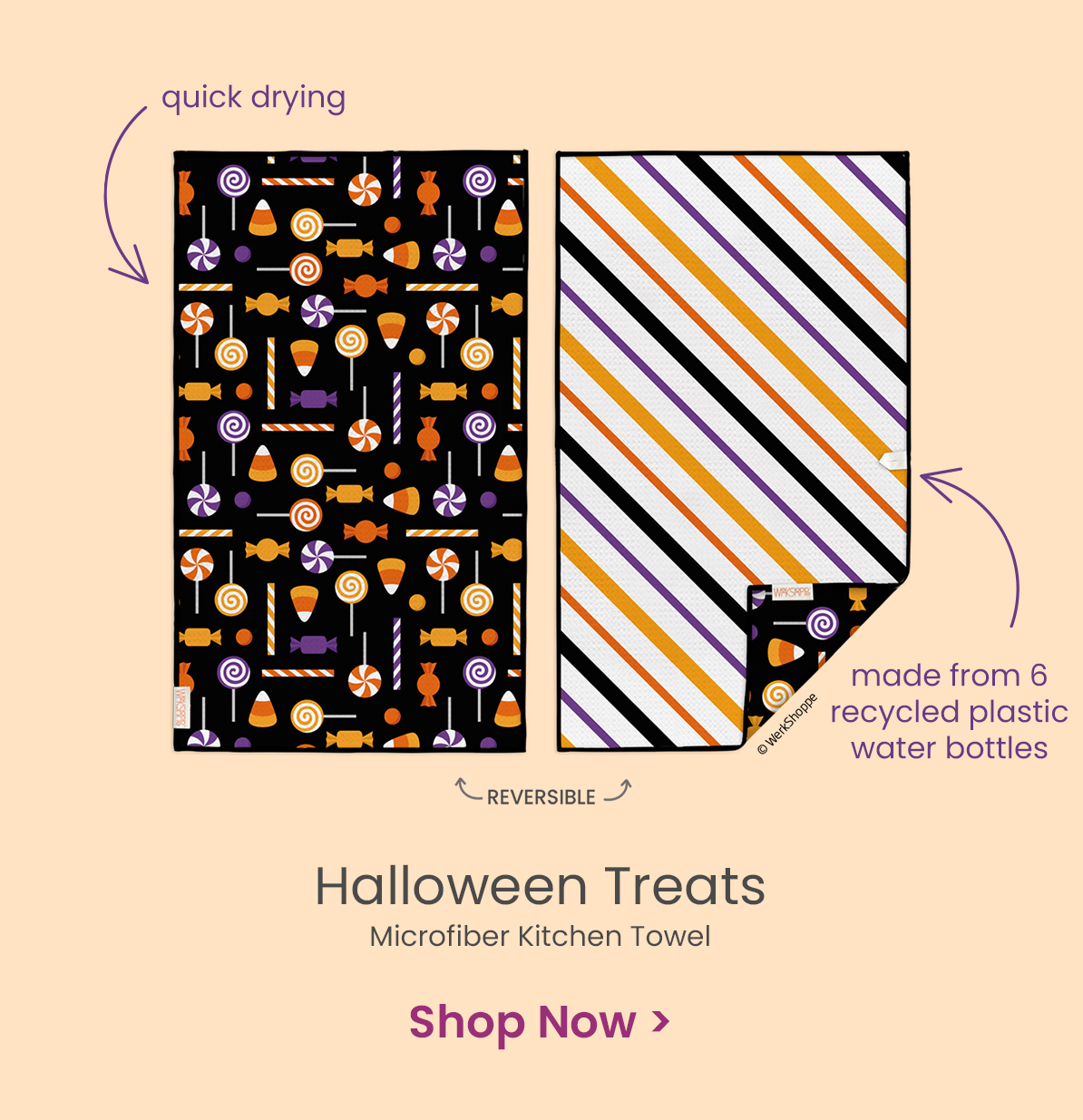 Halloween Treats microfiber towel