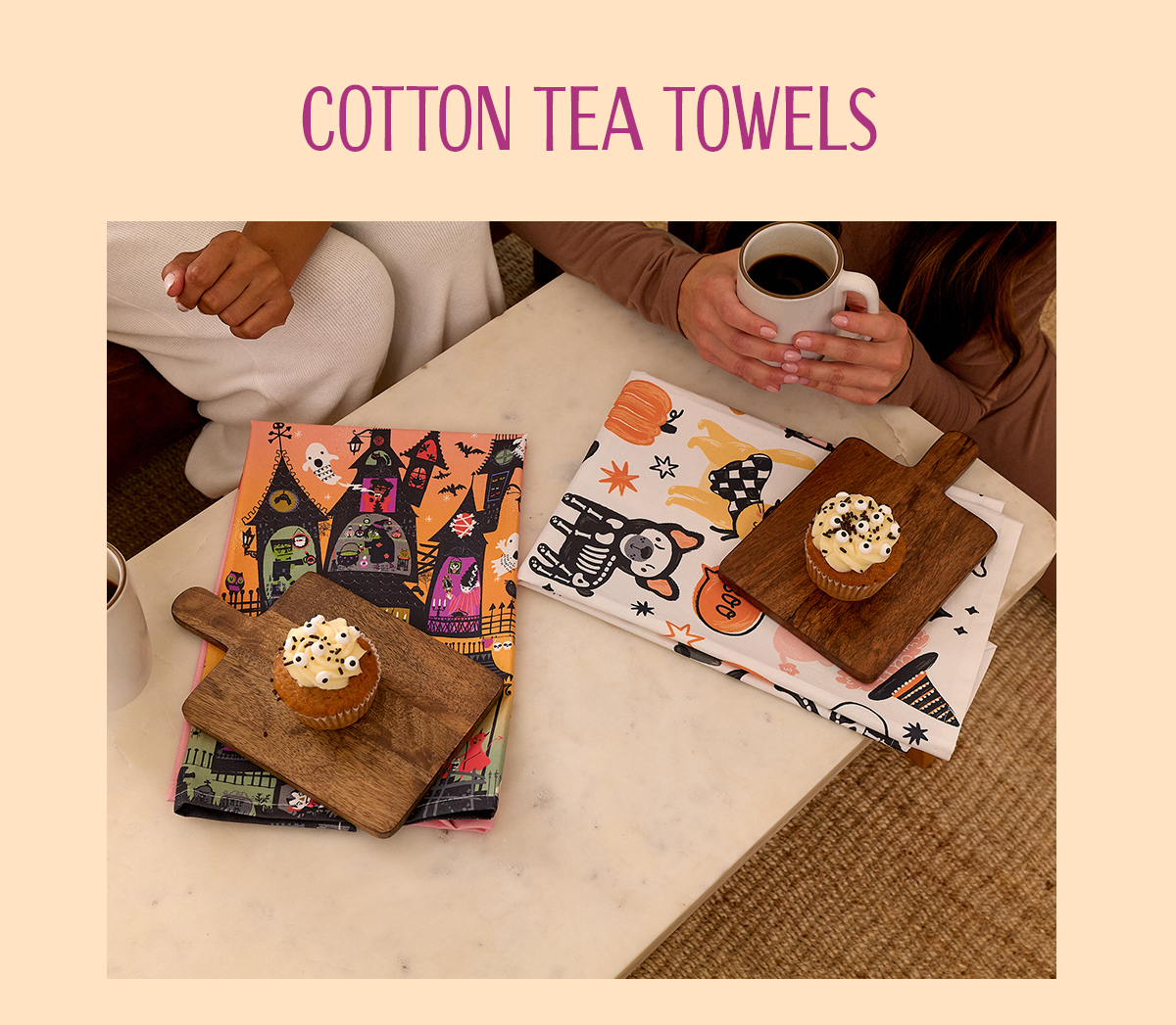 Halloween Cotton Tea Towels