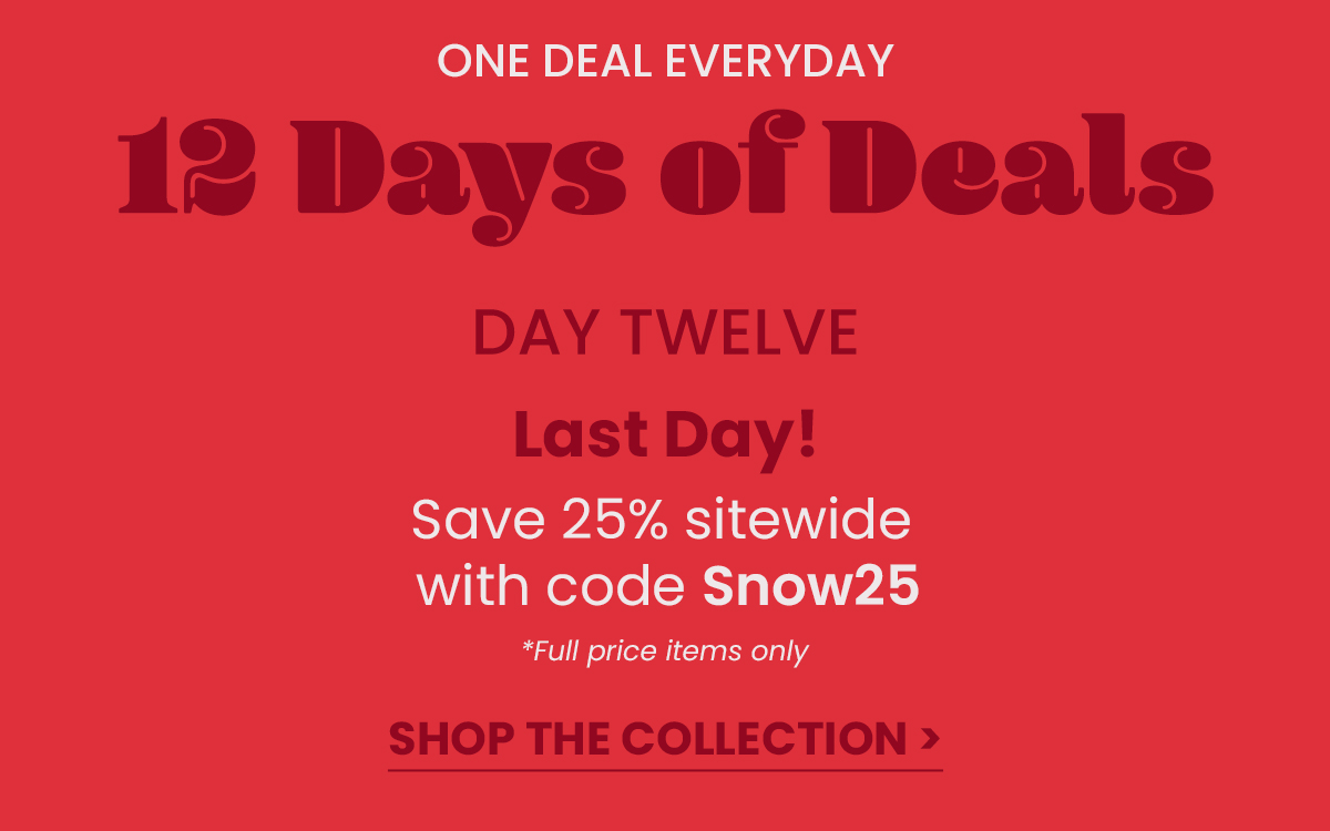 Save 25% sitewide